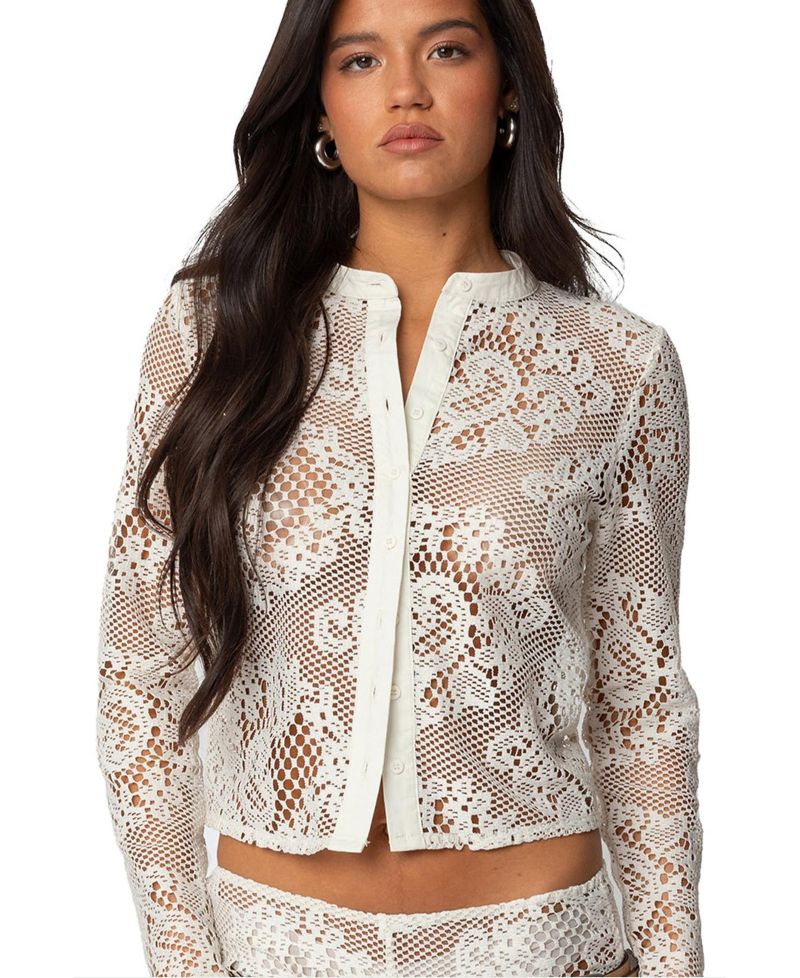 Women's Peyson Sheer Lace Top