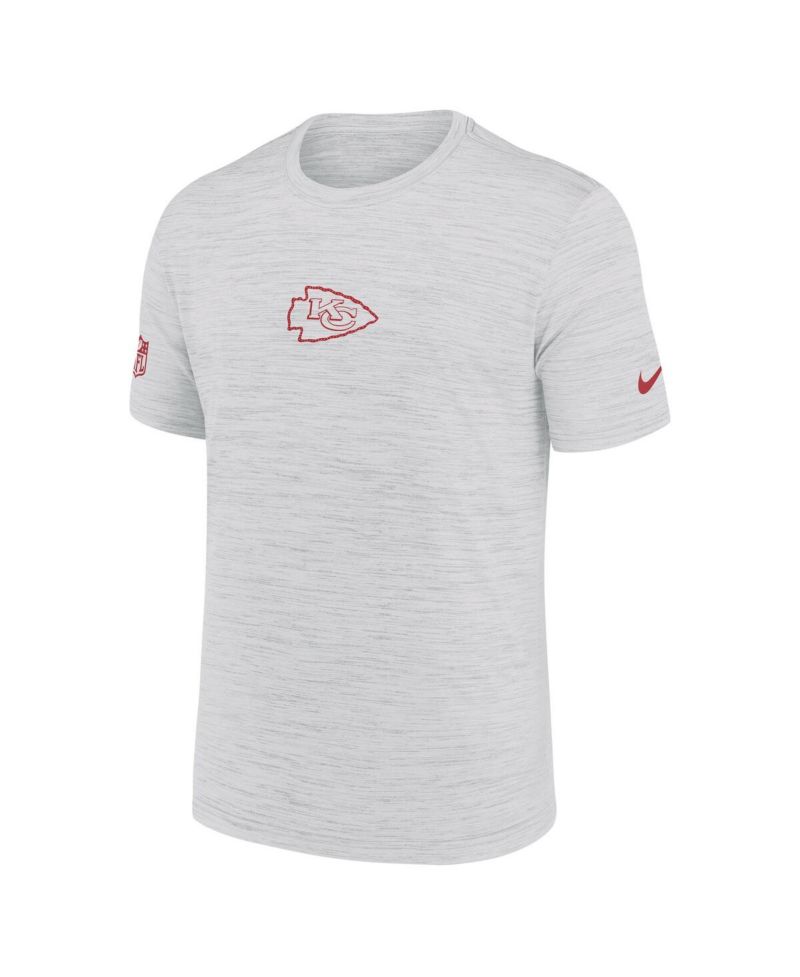 Men's Ash Kansas City Chiefs Sideline Velocity Performance T-Shirt
