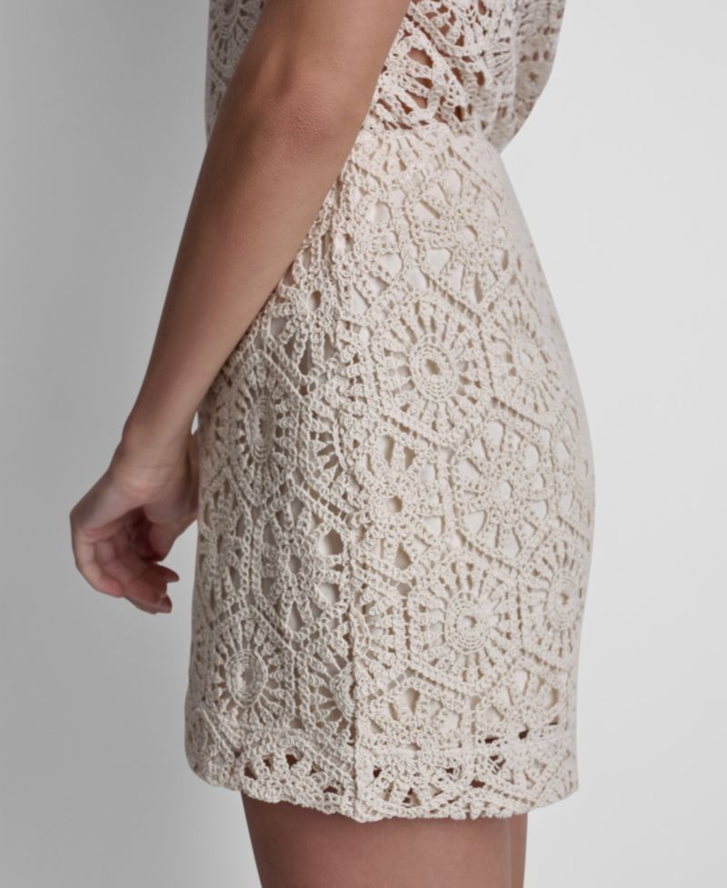 Women's High-Rise Crochet Shorts