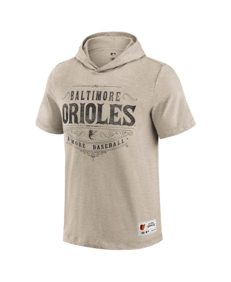 Darius Rucker Collection by Men's Tan Baltimore Orioles Hooded T-Shirt