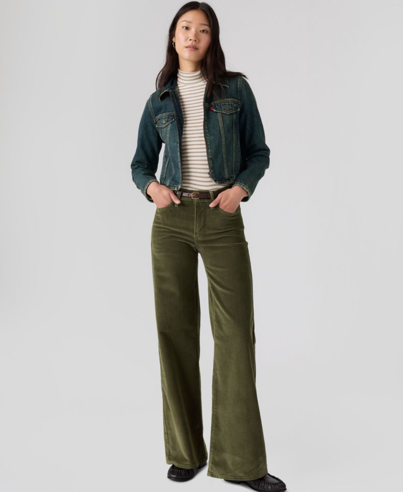 Corduroy 318 Shaping Wide-Leg Pants