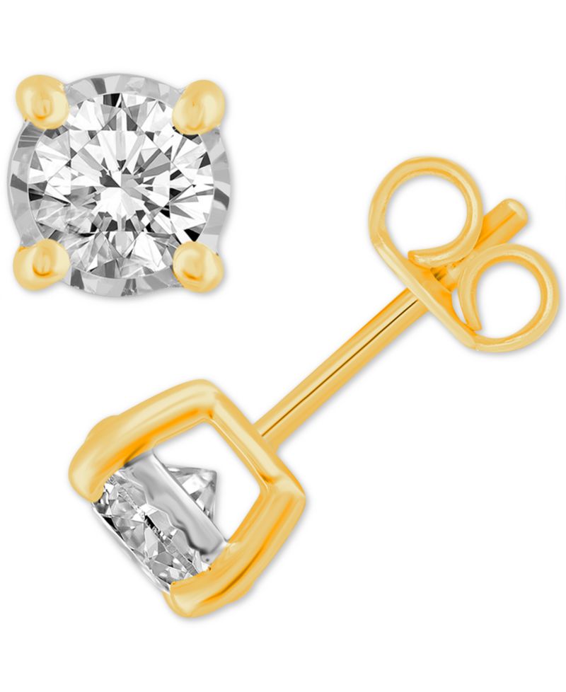 Diamond Stud Earrings (3/4 ct. t.w.) in 14k White, Yellow or Rose Gold