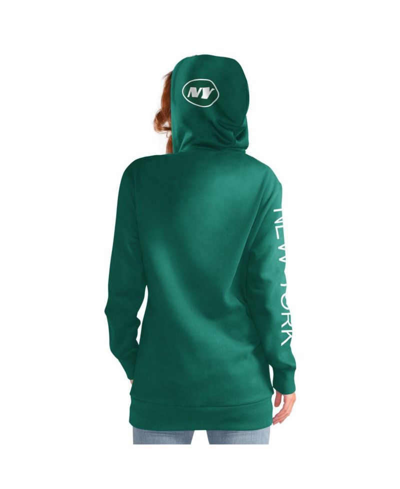Women's Green New York Jets Extra Inning Pullover Hoodie