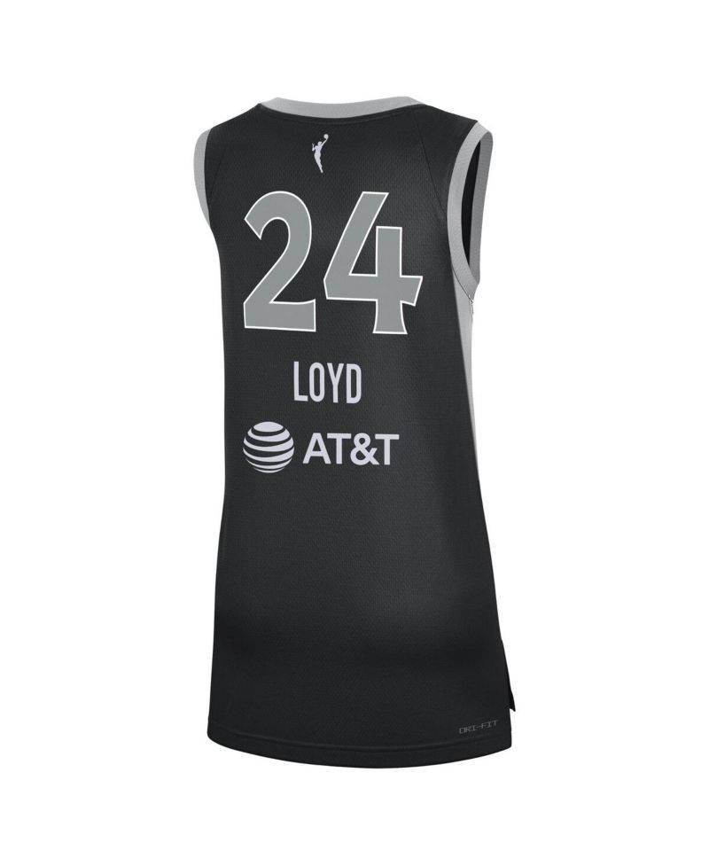 Men's and Women's Jewell Loyd Black Las Vegas Aces Explorer Edition Victory Jersey