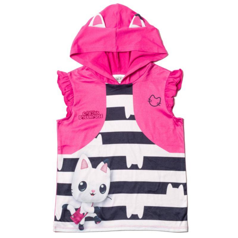 Little Girls Dreamworks Tank Top and Dolphin Shorts Outfit Set