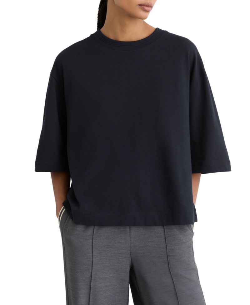 Women's Lara Oversized Ribbed Crewneck T-Shirt