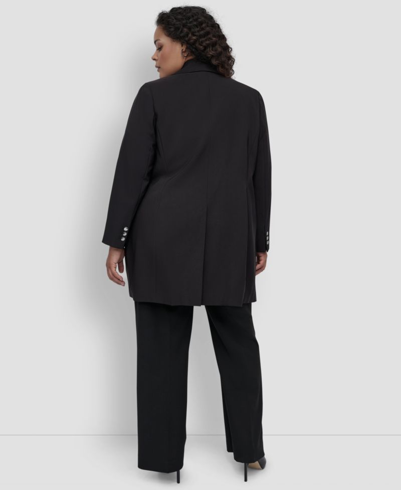 Plus Size One-Button Blazer