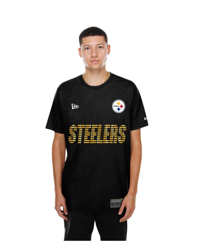Men's Black Pittsburgh Steelers Match T-Shirt