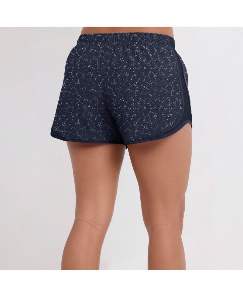 Women's Navy Michigan Wolverines Tempo Pattern Dri-FIT Shorts