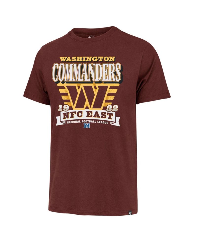 Men's Burgundy Washington Commanders Stripe Splash Franklin T-Shirt
