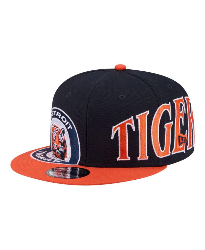Men's Navy/Orange Detroit Tigers Stretched Two-Tone 9FIFTY Adjustable Hat