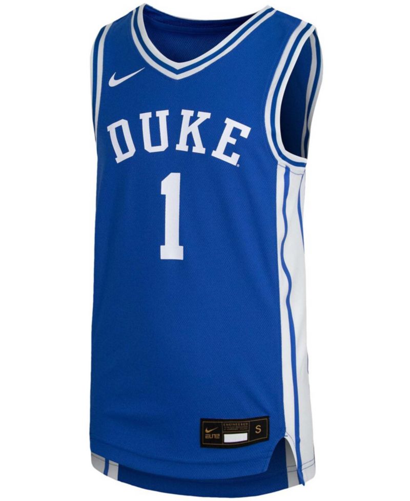 Big Boys and Girls #1 Duke Blue Devils Replica Team Basketball Jersey
