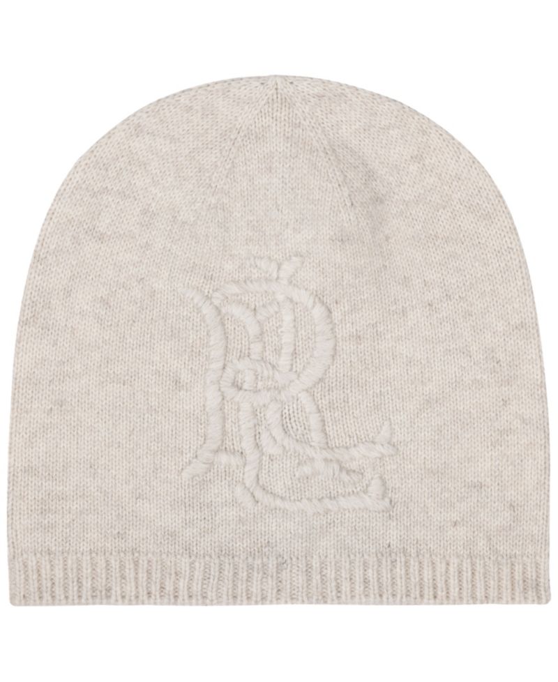 Embroidered Logo Rib Knit Hat