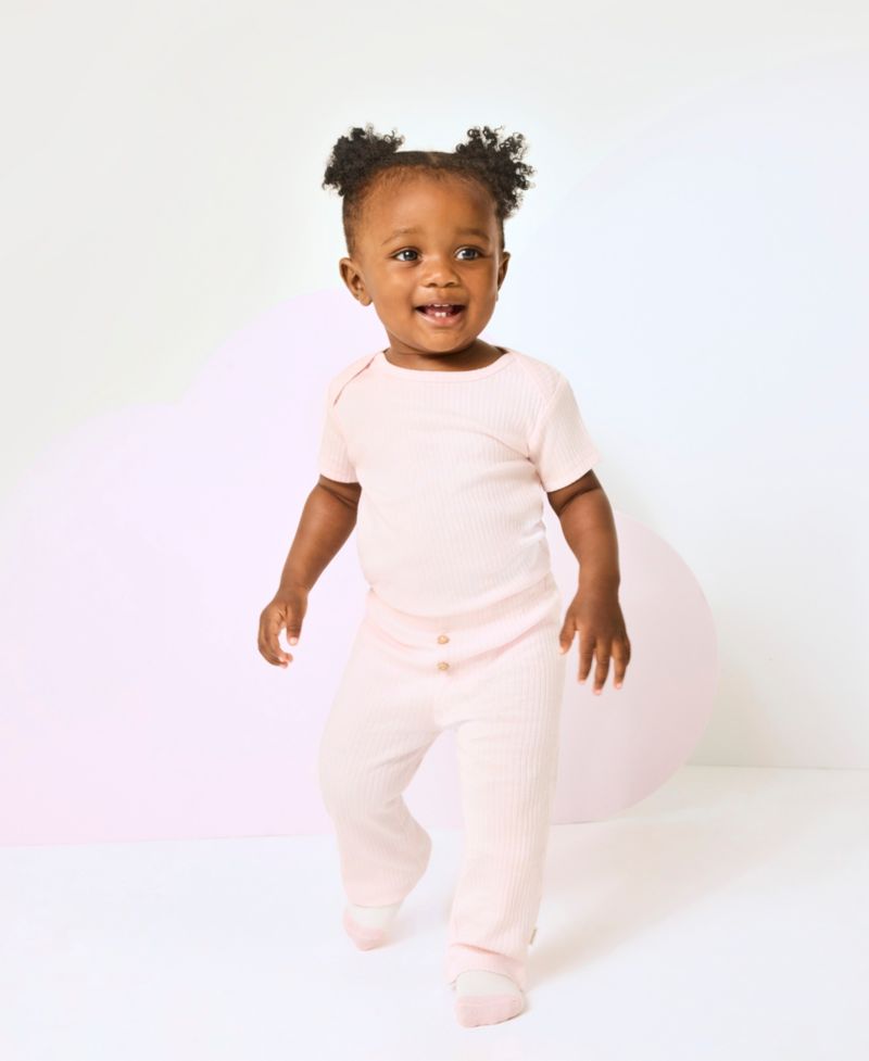 Baby Girls' Flared Leg Pants, 2-Pack Set