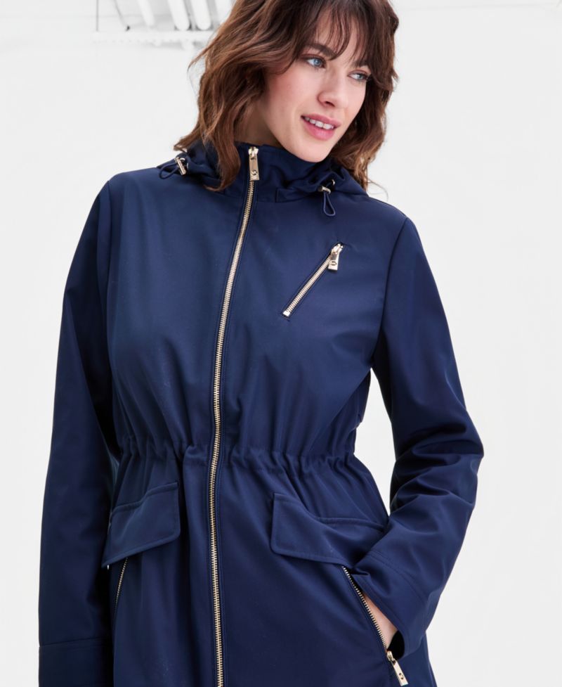 Michael Kors Petite Zip Front Anorak Coat
