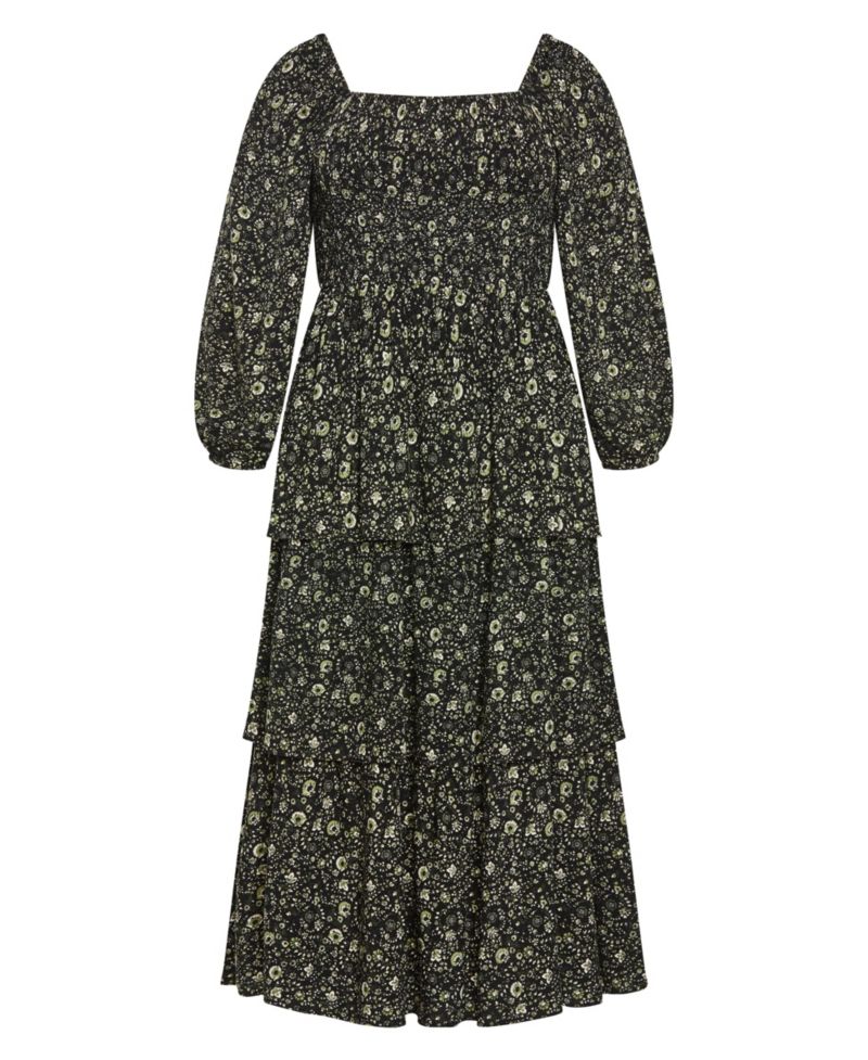 Plus Size Dahlia Tiered Maxi Dress