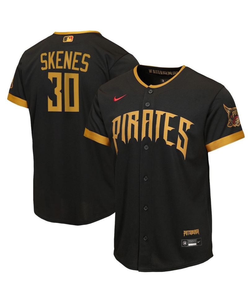 Big Boys and Girls Paul Skenes Black Pittsburgh Pirates 2026 City Connect Stadium Jersey