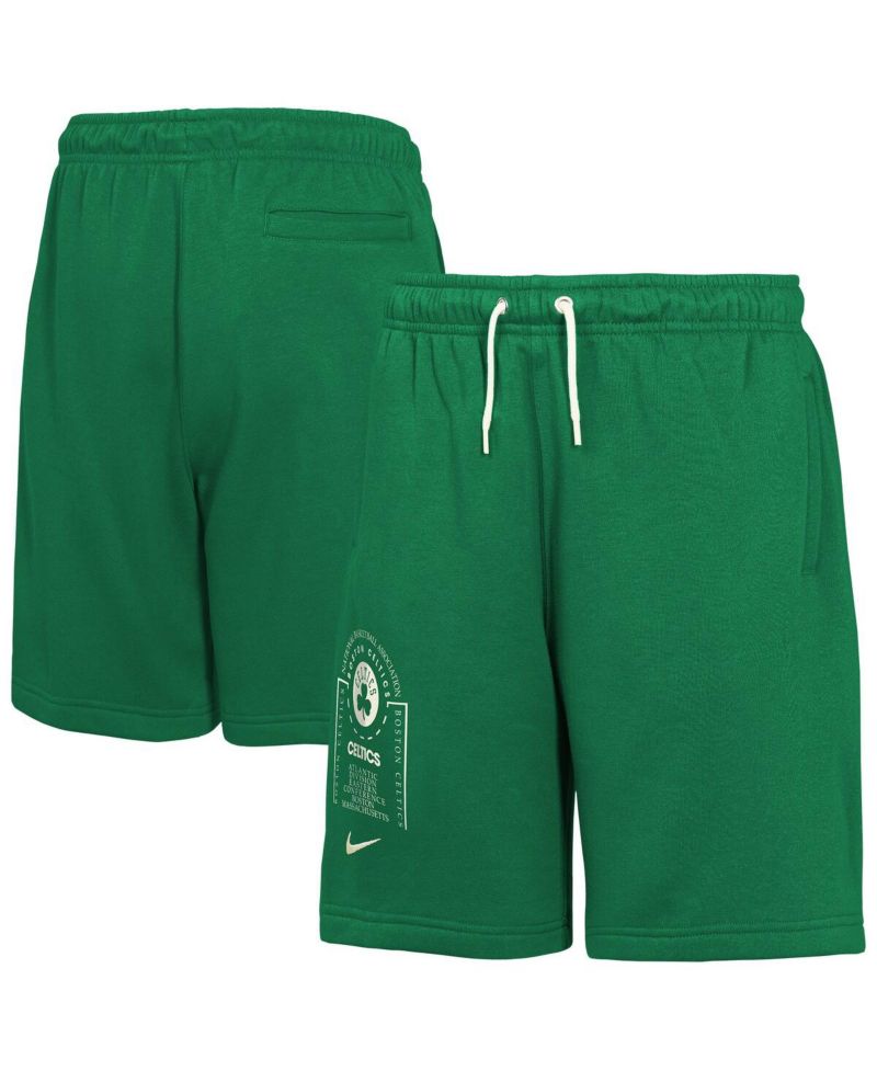 Big Boys and Girls Kelly Green Boston Celtics Courtside Club Fleece Shorts