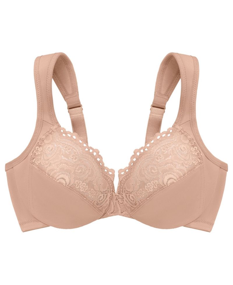 Women's Full Figure Plus Size Wonderwire Back Close Bra 1240