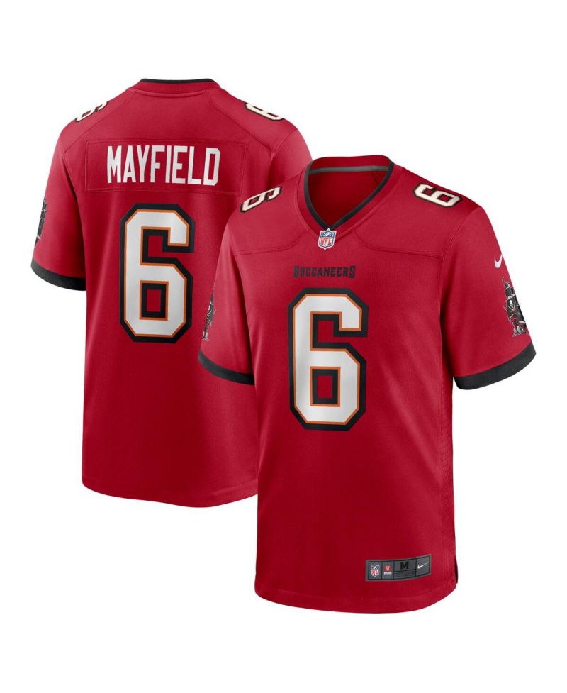 Men's Baker Mayfield Red Tampa Bay Buccaneers Team Game Jersey