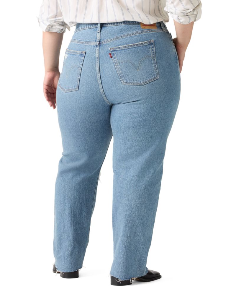 Trendy Plus Size 501 Original-Fit Straight-Leg Jeans