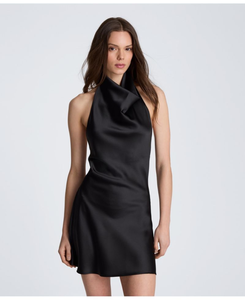 Women's Halter Neck Open Back Mini Dress