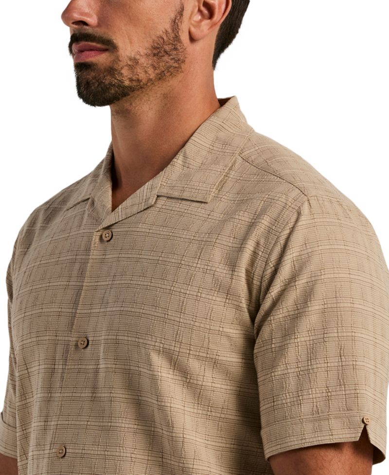 Men's Seersucker Windowpane Shirt