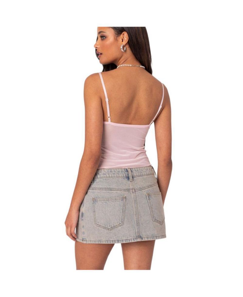 Women's Serafina sheer mesh tank top