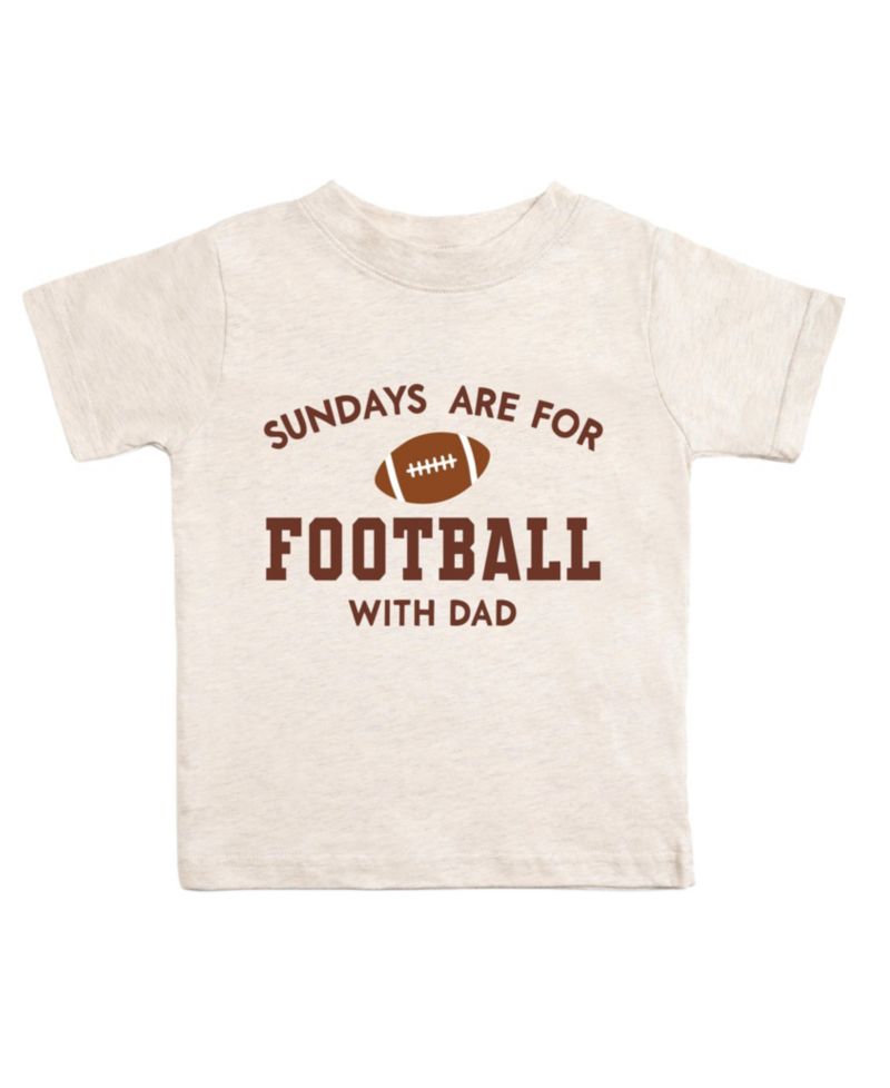 Little Boys Sundays Are For Football Short Sleeve T-Shirt