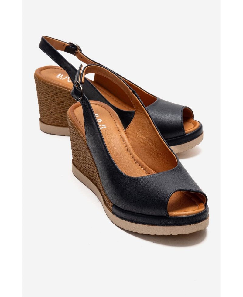 Women's Helina Leather Wedge Sandal