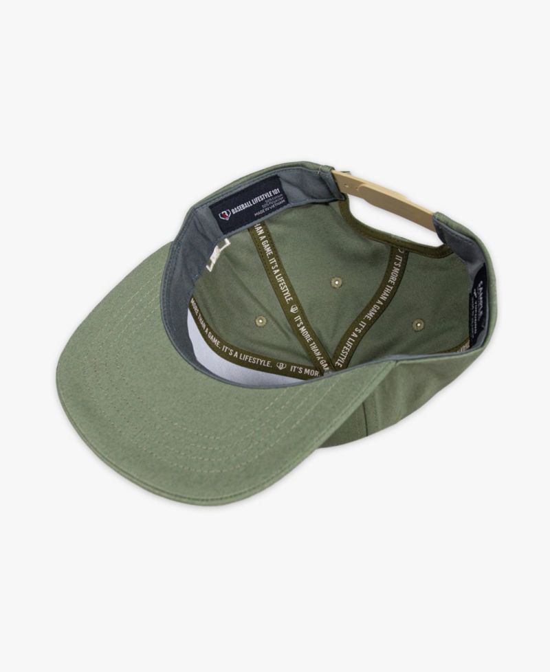 Big Boys and Girls Lifestyle 101 Green Seams Snapback Hat