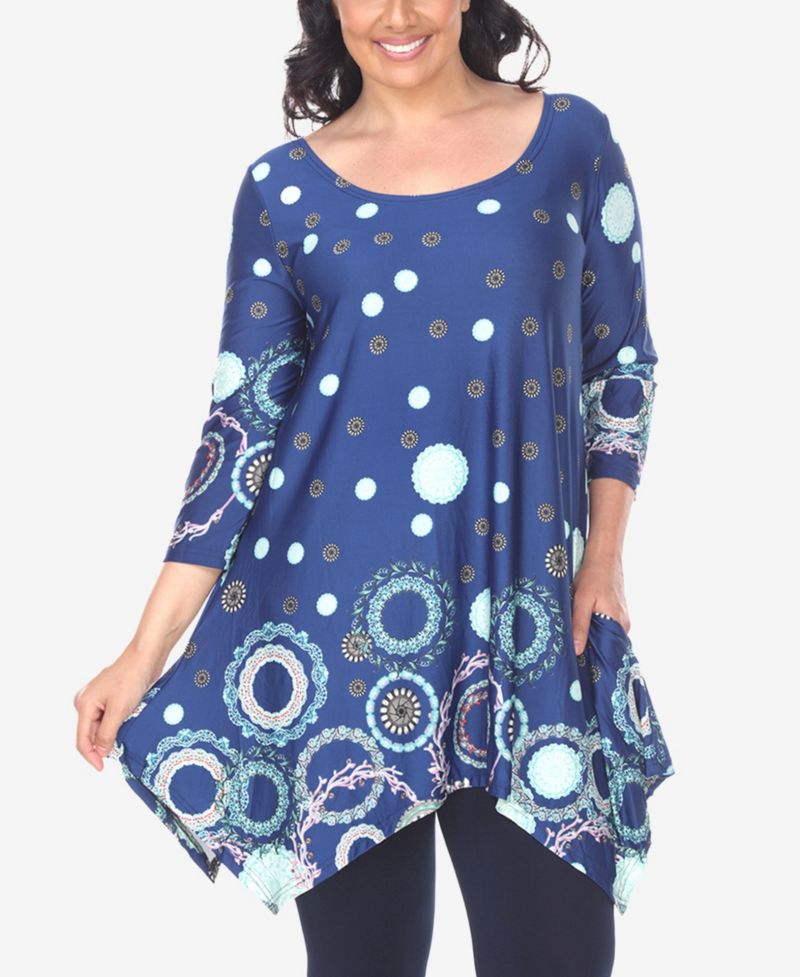 Plus Size Erie 3/4 Sleeve Tunic Top