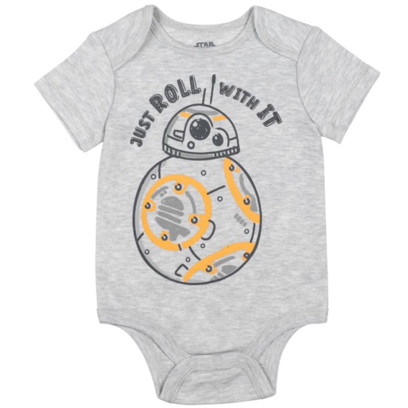 Baby Boys (0-24 Months) 5-Pack Chewbacca Short-Sleeve Bodysuits