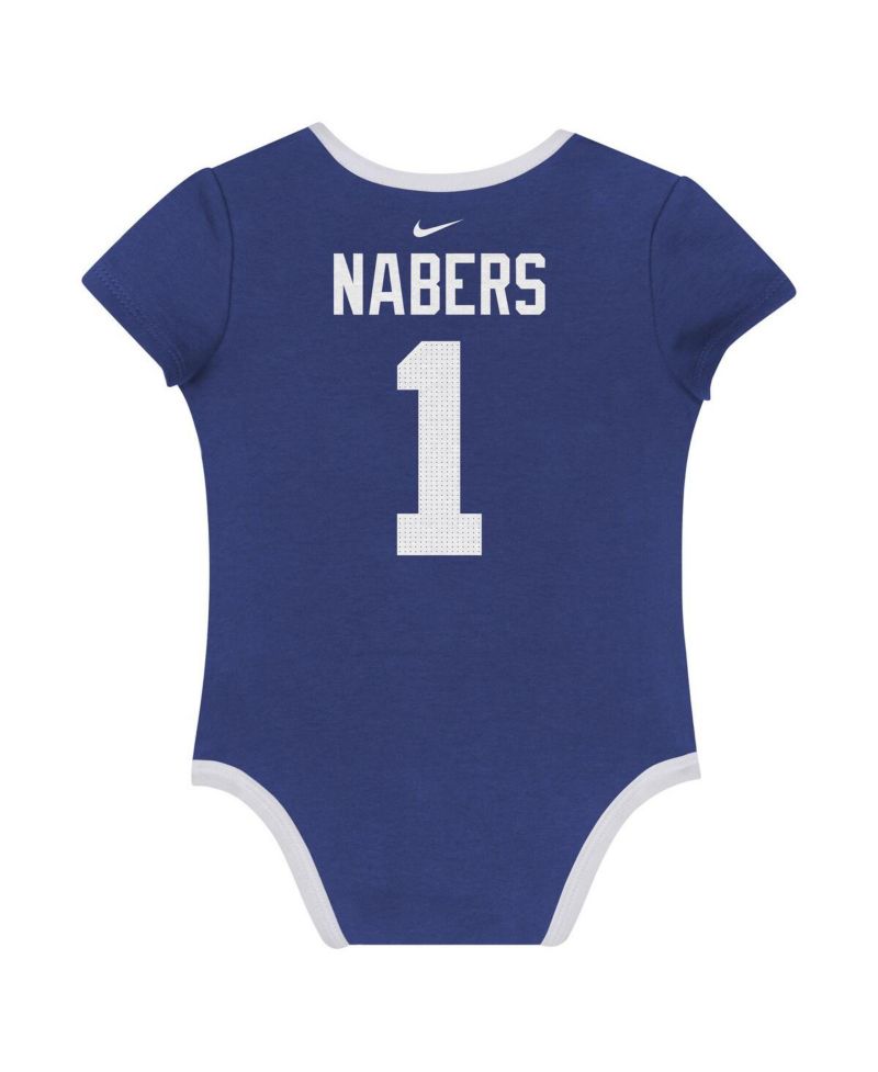 Baby Boys and Girls 3-Pack Malik Nabers New York Giants Name & Number Bodysuit Set