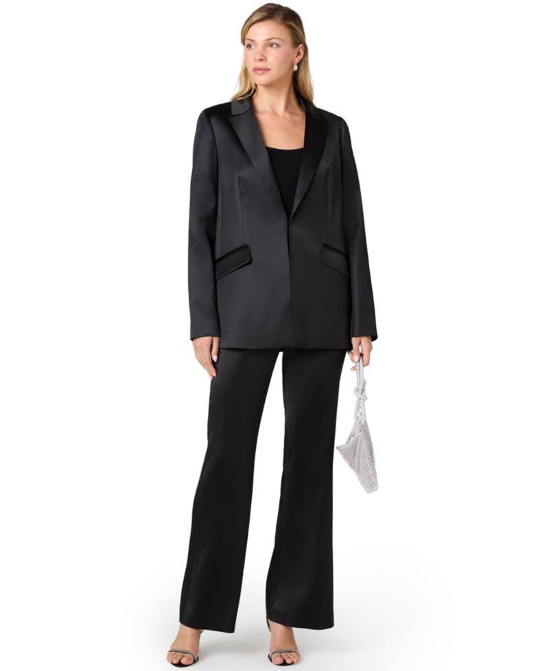 Women's Maelys Stretch Long-Sleeve Satin Blazer