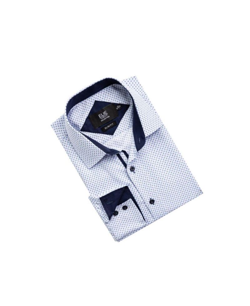 Men's Slim Fit Micro Ditsy Button-Down Shirt