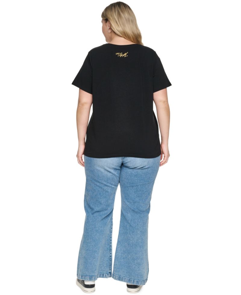 Plus Size Crewneck Whimsy Frames Logo T-Shirt