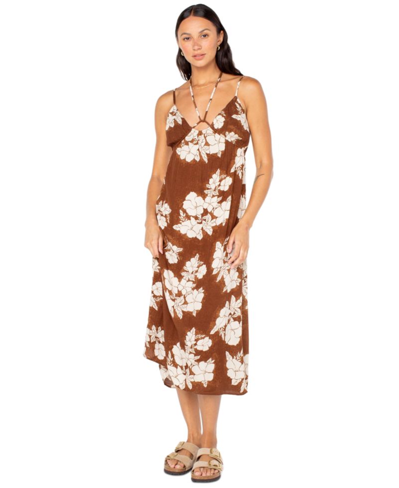 Women's Sunshine Crush V-Neck Midi Dress