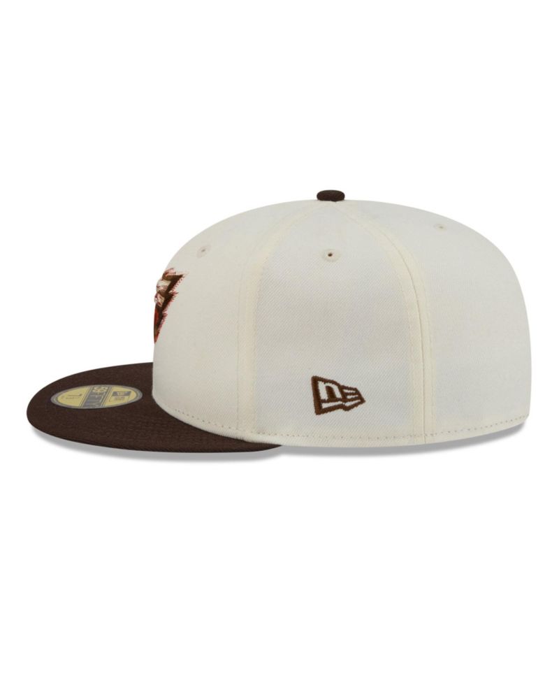 Men's Cream/Brown Philadelphia Eagles Pumpkin Spice 59FIFTY Fitted Hat