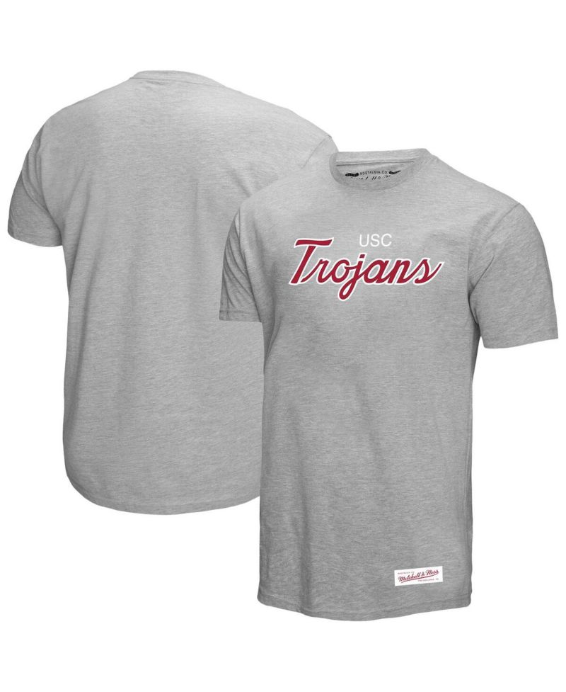 Men's Gray USC Trojans Elite Script T-Shirt