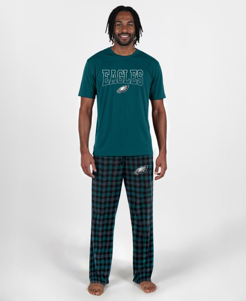 Men's Philadelphia Eagles Highland Plaid Short-Sleeve T-Shirt and Pants, 2-Piece Set
