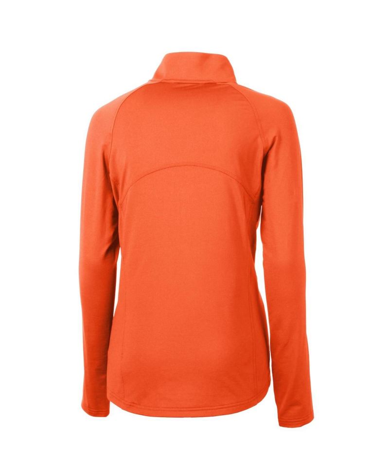 Women's Orange Florida Gators Adapt Eco Knit Stretch Half-Zip Pullover Top