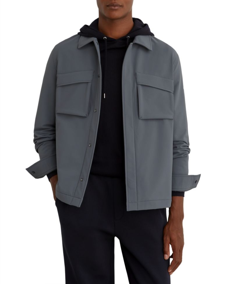Men's Divide Regular-Fit Zip-Front Overshirt