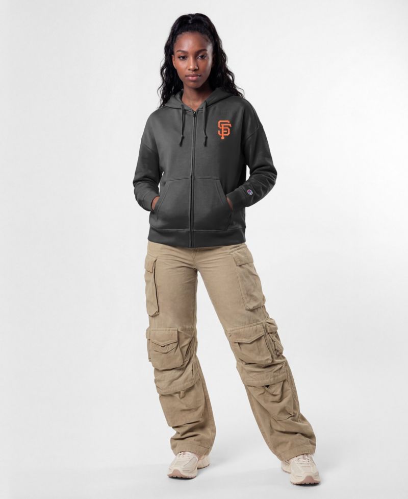 Women's San Francisco Giants Powerblend Full-Zip Hooded Fleece Hoodie