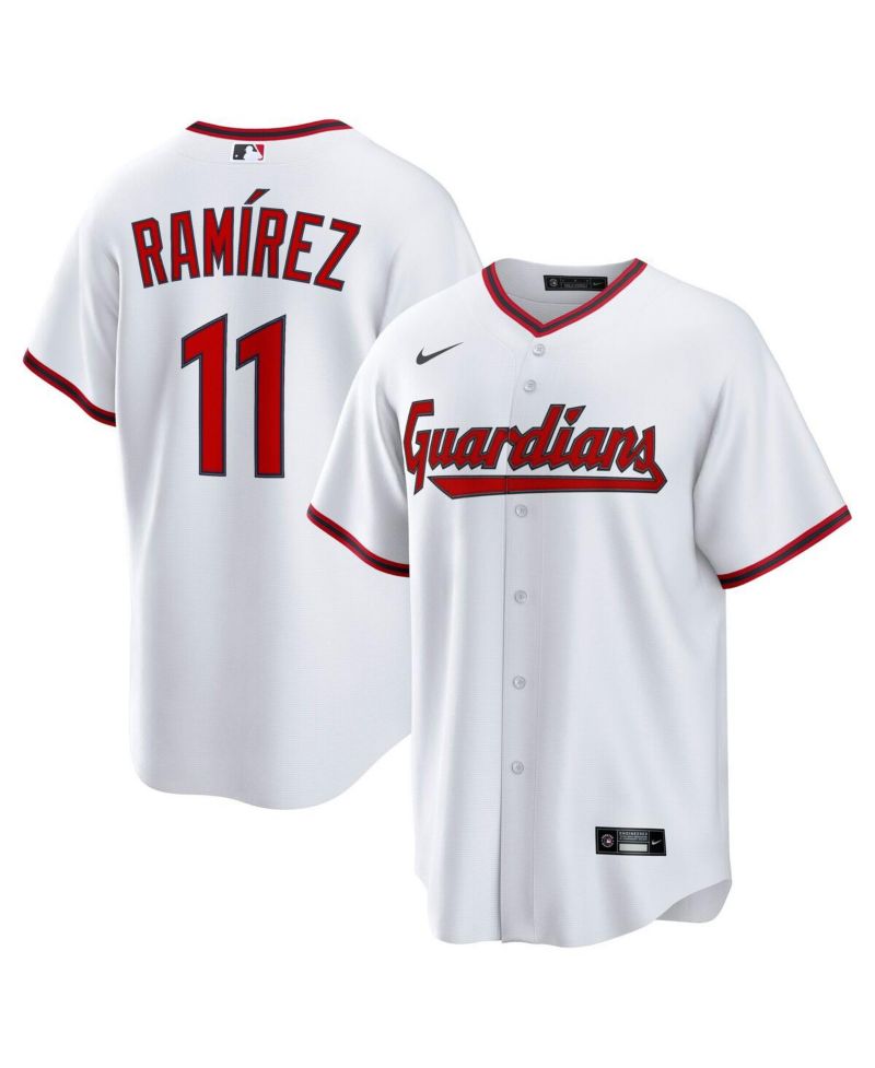 Men's Jose Ramirez White Cleveland Guardians Replica 2.0 Home Jersey