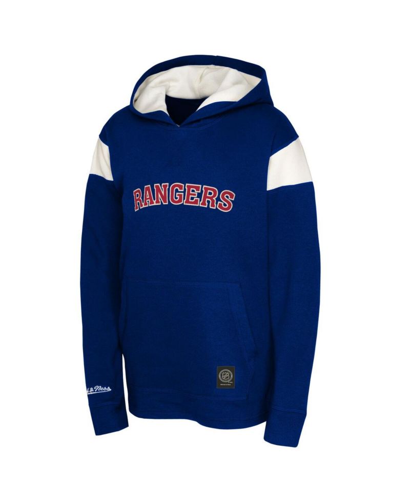 Big Boys and Girls Navy New York Rangers Thermal Lightweight Pullover Hoodie