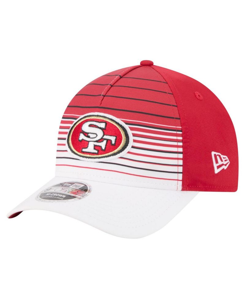 Men's White/Scarlet San Francisco 49ers Adventure Gradient 9FORTY M-Crown A-Frame Adjustable Hat