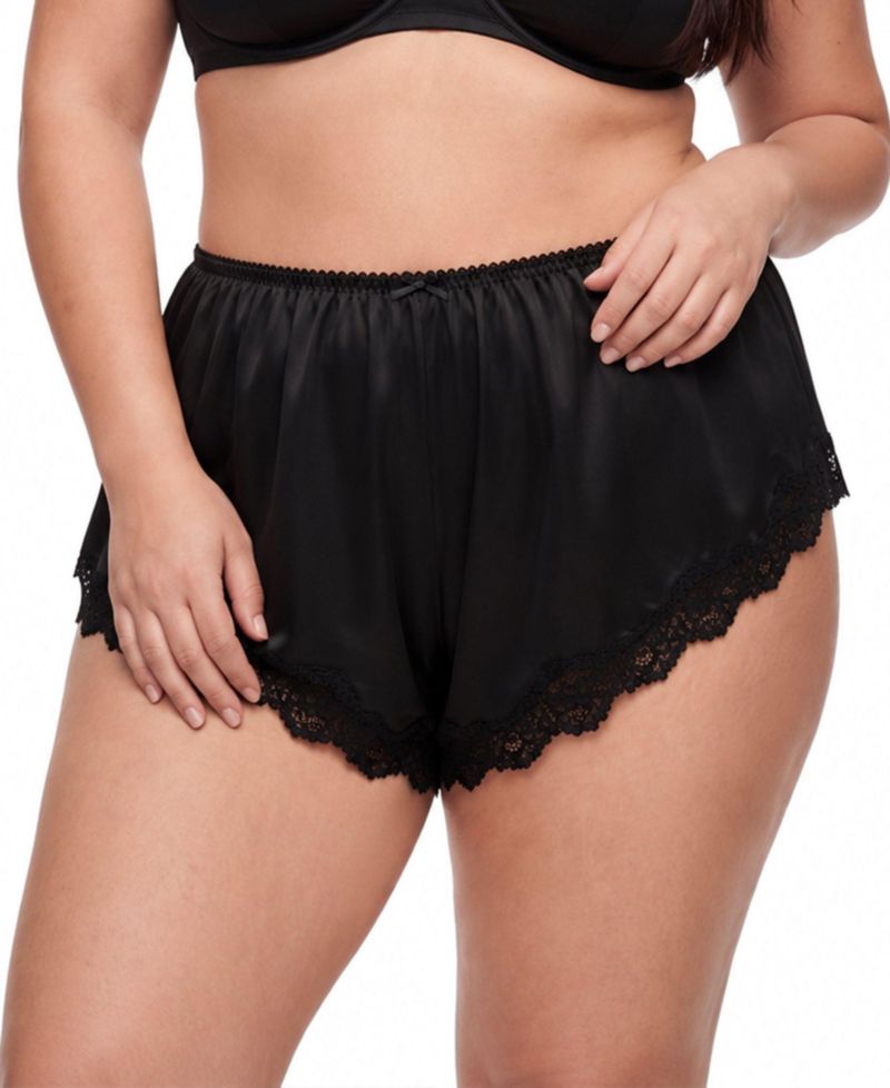 Women's Plus Size Cheeky Lace Trim Short