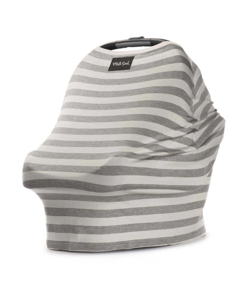 Baby 5-in-One Cover Cream & Grey Stripe