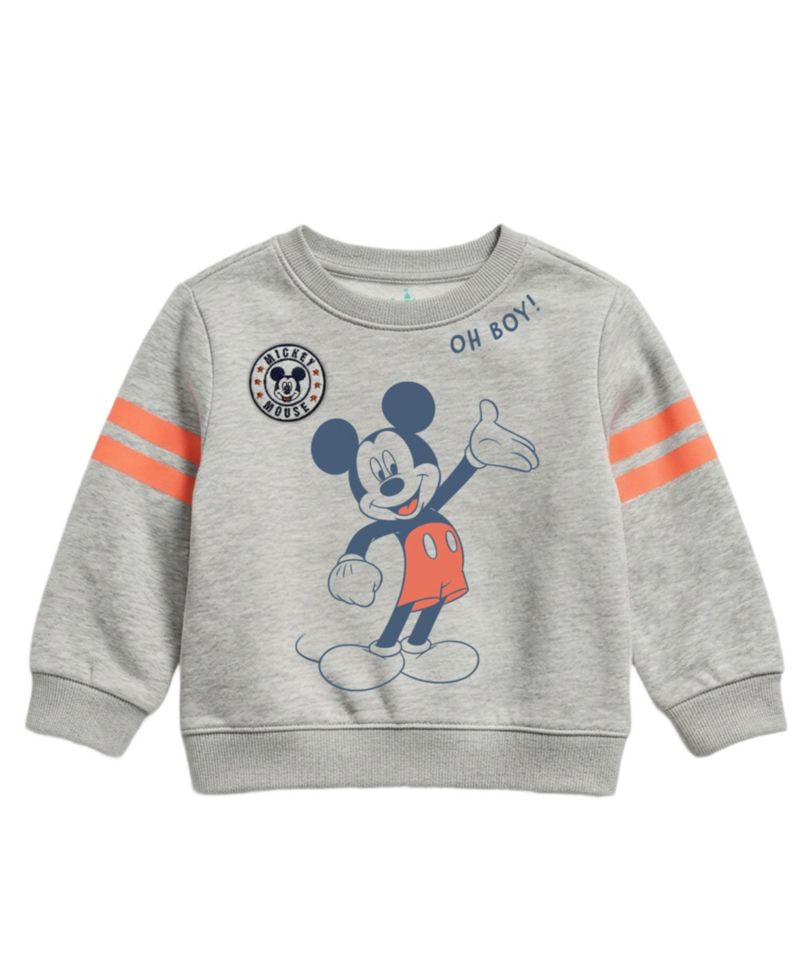 Baby Boys' Mickey Mouse Crewneck Sweatshirt and Jogger Pants, 2-Piece Set